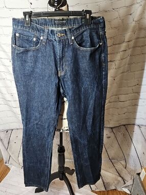 Bullhead Men’s Straight-Leg Dark Blue Wash Jeans Size 32x32